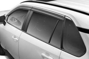 Toyota RAV4 Ventvisor - Husky Liners - Low Profile (4pc) - Smoke with Chrome Trim - `19-`24